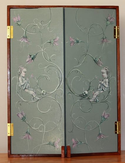 Day of the Dead, exterior view, 2013, 50x44cm, gouache and acrylic on board