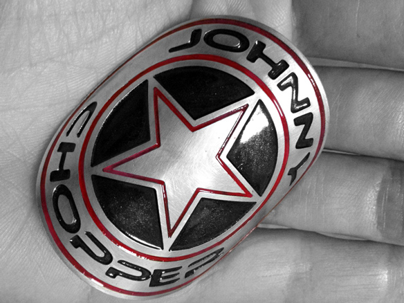 Johnny Chopper badge prototype finished