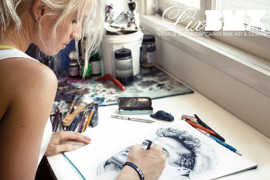 Bob Haro charcoal sketch by Lix North (progress)