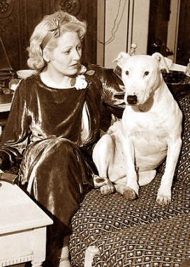 Actress/Comedian Thelma Todd with Jiggs, 1935