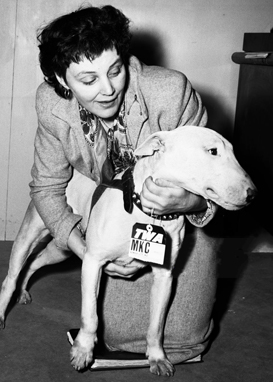 Actress and playwright Virginia Bradford with Babyboy, 1952