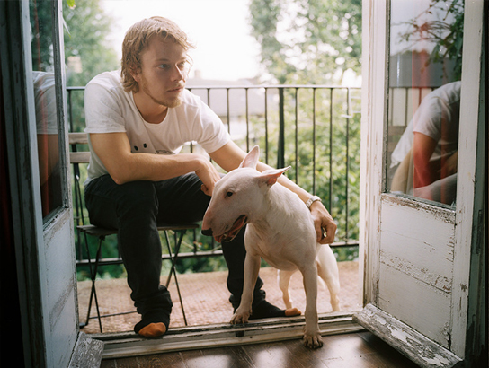 Actor Alfie Allen with Maggie May, 2014