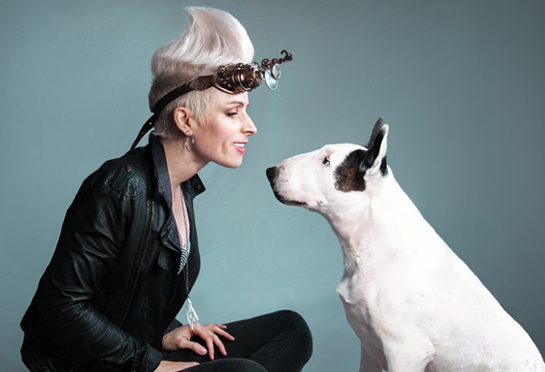Artist Lix North with Nirvana Lulu, 2016