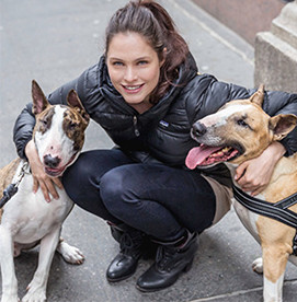 Author and Model Lonneke Engel with Vito (and Neville J), 2015